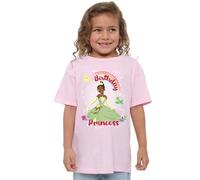 The Princess and the Frog Birthday Princess with Tiana Girls T Shirt, Pink, 3-4 Years