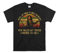 The Princess Bride Shirt, My Name is Inigo Montoya You Killed My Father Prepare to Die Vintage T-Shirt, Movies Quote Unisex Tshirt Black