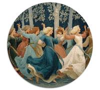 The Princess Dances Gracefully in The Silver Tree Forest,Rätsel Für Erwachsene 1000pcs (67.5x67.5cm),Herausforderungsspiele
