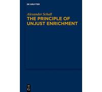 The Principle of Unjust Enrichment
