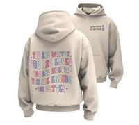 The Print Ninja Mental Heath Matters to celebrate mental heath one day at a time Unisex Kids and adult Hoodie Jumper Premium quality hoodie, Adult S-2XL Off-White
