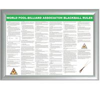 The Print Pixie A3 Framed World Pool - Billard UK 8 Ball Pool Game Rules