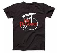 The Prisoner Inspired Number Six Men's T-Shirt 100% Cotton Not A Number Gift Funny(Black,4XL)