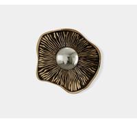 The Private Label Mochi Mirror: Organic Beauty in Walnut Root Veneer & Brass