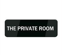 The Private Room Sign For House, Strong Self-Adhesive Signs For Home, 10 X 3 Inchpremium Durable Acrylic Sign For Door/Wall/Window