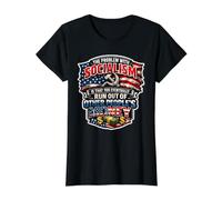 The Problem with Socialism Value Graphic T-Shirt, Women, Black, XL