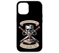 The Problem With Society Skull Design Case for iPhone 12/12 Pro