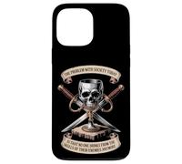 The Problem With Society Skull Design Case for iPhone 13 Pro Max