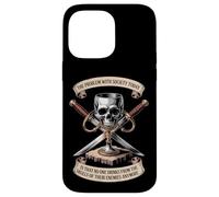 The Problem With Society Skull Design Case for iPhone 14 Pro Max