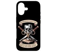 The Problem With Society Skull Design Case for iPhone 17