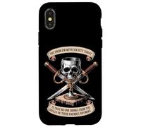 The Problem With Society Skull Design Case for iPhone X/XS