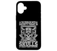 The Problem With Society Today Vintage Nordic Viking Case for iPhone 16 Plus