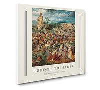 The Procession To Calvary By Pieter Bruegel The Elder Canvas Print | Gallery Wrapped 30mm Frame Wall Art | 14x14 inches | Ready to Hang | Classic Picture | Living Room Bedroom Lounge Office