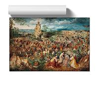 The Procession To Calvary By Pieter Bruegel The Elder | Unframed Wall Art Print | Ready to Frame Poster | Modern Home Decor Picture | Artwork for Living Room or Office | A3 (29.7x42 cm)
