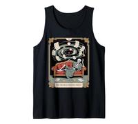 The Procrastination Priest Tarot Skeleton Couch Tank Top