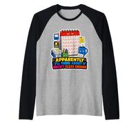 The Procrastinator Calendar Chronic Delay Raglan Baseball Tee