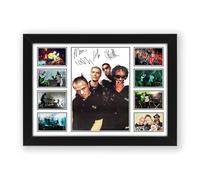 The Prodigy Band Signed Poster Print - Framed Limited Edition Wall Art UK Electronic Music Memorabilia - Keith Flint, Liam Howlett Autograph Reprints (A4 Framed)