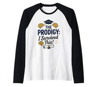 The Prodigy Graduated Conquered Academic Journey Raglan Baseball Tee