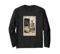The Professor Tarot Card College School Spooky Gothic Witchy Long Sleeve T-Shirt