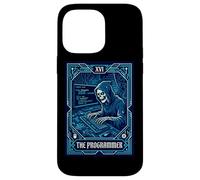 The Programmer Tarot Card XVI Skeleton Hacker Coder Case for iPhone 14 Pro Max