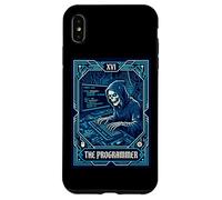 The Programmer Tarot Card XVI Skeleton Hacker Coder Case for iPhone XS Max