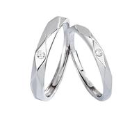 The Promise Ring 925 Rings Sterling Silver Mobius Strip Adjustable Fashion for Couple Women Ladies Cocktail Jewelry