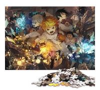 The Promised Neverland Wooden Jigsaw Puzzle 1000 Piece for Adults Fun Education Game Stress Relief Toy Intellectual Game Home Decoration Challenge Educational 1000pcs (75x50cm)
