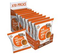 The Protein Ball Co Cacao & Orange Protein Balls - Healthy Snacks, Gluten-Free, No Added Sugar - On-the-Go Energy Balls, Box of 10 bags