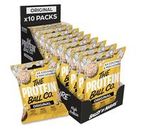 The Protein Ball Co Coconut & Macadamia Protein Balls - High Protein Healthy Snacks, Gluten-Free, No Added Sugar - On-the-Go Energy Balls, Box of 10 Bags