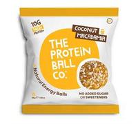 Protein Balls Coconut and Macadamia by The Protein Ball Co - 100% Natural, Vitamin Enriched, Protein Snacks - 10 x 45g Bags - High Fibre, Gluten Free, No Added Sugar