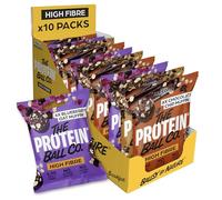The Protein Ball Co High Fibre Bundle Protein Balls - Healthy Snacks Variety Box, Gluten-Free - No Added Sugar, Box of 10 Bags