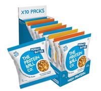 The Protein Ball Co High Protein Bundle Protein Balls - Healthy Snacks Variety Box, Gluten-Free - No Added Sugar, Box of 10 Bags