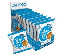 The Protein Ball Co Peanut Butter Protein Balls - Healthy Snacks, Gluten-Free, No Added Sugar - On-the-Go Energy Balls, Box of 10 bags