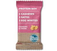 The Protein Kitchen 100% Natural Protein Bars (12 x 50g) - No Added Sugar, Nutritional Protein Bars - Cashew & Cocoa - Plant-based, Snack Bars