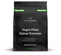 THE PROTEIN WORKS - Vegan Mass Gainer Extreme | High Calorie Protein Powder | Weight Gainer | Vitamins & Minerals | 5 Shakes | Vanilla Crème | 1kg