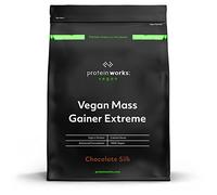 THE PROTEIN WORKS - Vegan Mass Gainer Extreme | High Calorie Protein Powder | Weight Gainer | Vitamins & Minerals | 5 Shakes | Chocolate Silk | 1kg