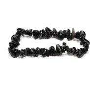 The Psychic Tree Black Obsidian Stone Chip Bracelet