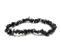The Psychic Tree Black Tourmaline Stone Chip Bracelet Bracelet Only