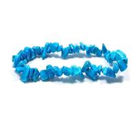 The Psychic Tree Blue Howlite Stone Chip Bracelet Bracelet Only