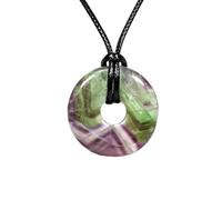 The Psychic Tree Fluorite Crystal Power Ring Pendant Necklace 60cm