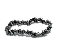 The Psychic Tree Hematite Stone Chip Bracelet Bracelet Only