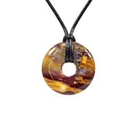 The Psychic Tree Mookaite Crystal Power Ring Pendant Necklace 60cm