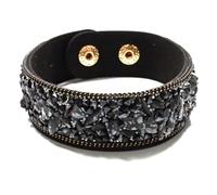 The Psychic Tree Snowflake Obsidian Stone Chip Wrap Bracelet