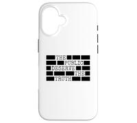 The Public Deserve The Truth Men Women Redacted Files Case for iPhone 16