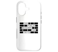 The Public Deserve The Truth Men Women Redacted Files Case for iPhone 17