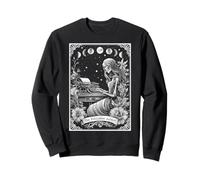 The Published Author Writer Typewriter Tarot Card Skeleton Sweatshirt