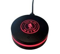 The Puck - USB Microphone with Tap-to-Mute Button, LED Indicator, and Plug-and-Play Design for Virtual Meetings | Ideal for Office and Remote Work