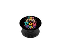 The Pug Face Funny Pug Lover Gift PopSockets Adhesive PopGrip