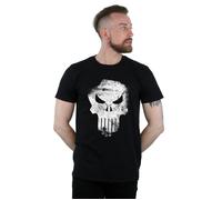 The Punisher Distrressed Skull T-Shirt Marvel Black M