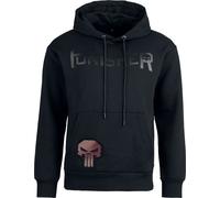 The Punisher Heat Logo - Black on Black Hoodie black XXL